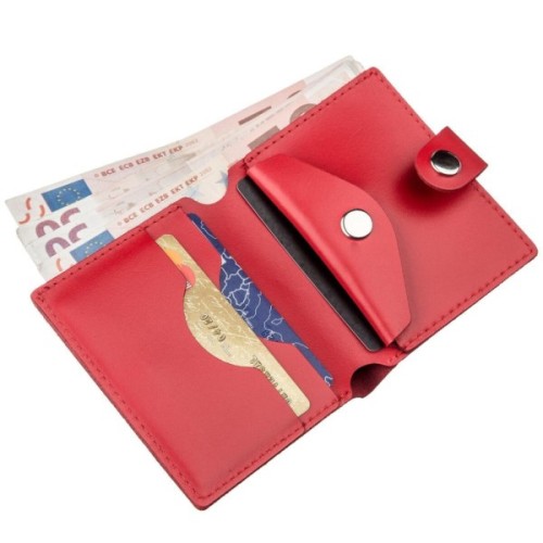 Портмоне Shvigel Шкіряне Червоне (16219)