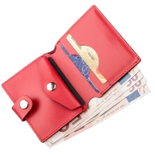 Портмоне Shvigel Шкіряне Червоне (16219)