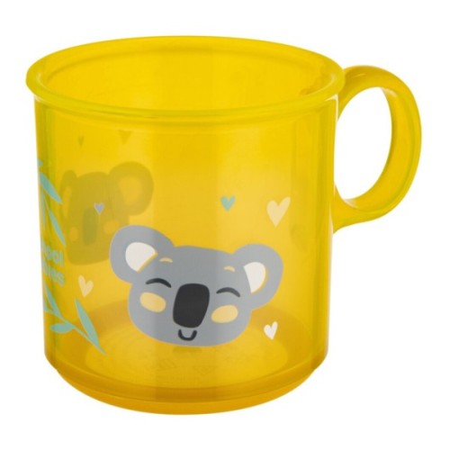 Набір дитячого посуду Canpol babies EXOTIC ANIMALS кружка антипідслизгова,жовта (2/100_yel)