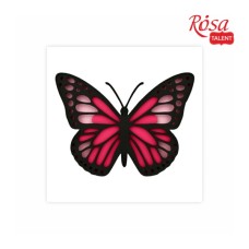 Картина по номерам Rosa Talent 3D Метелик 4 МДФ ґрунтоване, 4 шари, 17х17 см (4823098529033)