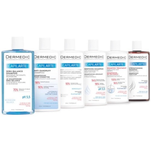 Шампунь Dermedic Capilarte Для стимулювання та відновлення росту волосся 300 мл (5901643174194)