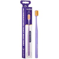 Зубна щітка Nordics 6580 Ortho Soft Purple/Orange Ортодонтична (3800501908020)