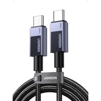 Дата кабель USB-C to USB-C 2.0m PD3.1 240W 480Mbps braided black Ugreen (75732)