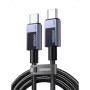 Дата кабель USB-C to USB-C 2.0m PD3.1 240W 480Mbps braided black Ugreen (75732)