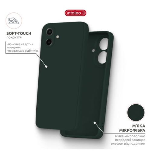 Чохол до мобільного телефона Intaleo SoftShell Samsung Galaxy A07 Dark Green (1283126631252)