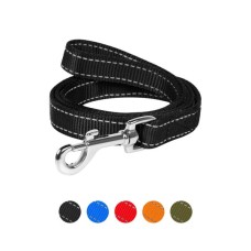 Повідець для собак Dog Extreme з нейлону подвійний Ш 20 мм Д 122 см чорний (42981)