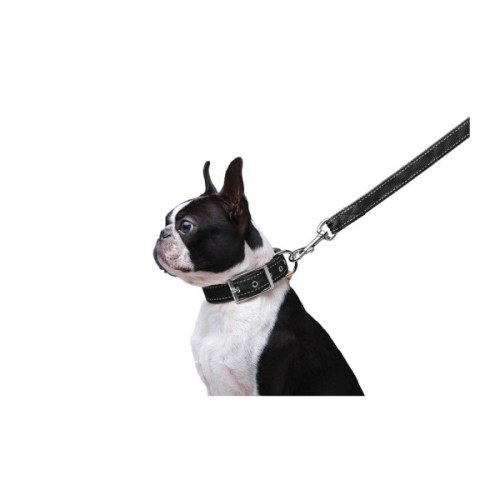 Повідець для собак Dog Extreme з нейлону подвійний Ш 20 мм Д 122 см чорний (42981)