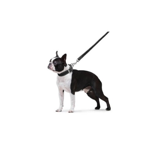 Повідець для собак Dog Extreme з нейлону подвійний Ш 20 мм Д 122 см чорний (42981)