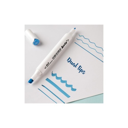 Художній маркер Arrtx Спиртові Alp ASM-02BU 24 кольори Сині відтінки (LC302215)