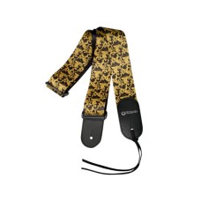 Ремінь для гітари DiMarzio Steve Vai UtoPIA - Black & Gold (DD3150)