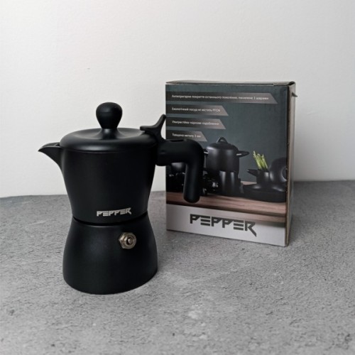 Гейзерна кавоварка Pepper Чорна Перлина 50 мл (PR-2241)