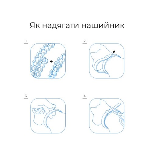 Нашийник для тварин Superium Блокер протипаразитарний для котів та собак 35 см (9108)