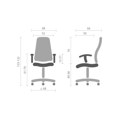 Крісло ігрове Аклас Харлі R OT-R299H Сіре (00083691)