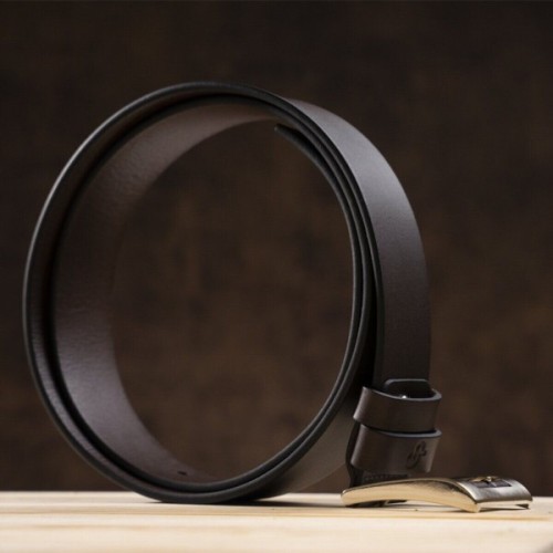 Ремінь Grande Pelle Шкіряний ремінь Коричневий (00776)