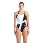 Купальник Arena Diamond Swimsuit Lightdrop Bac 007757-510 чорний, білий 42 (3468337387800)