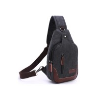 Сумка Vintage Через плече текстильна Чорна (20077)