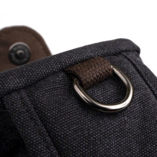 Сумка Vintage Через плече текстильна Чорна (20077)