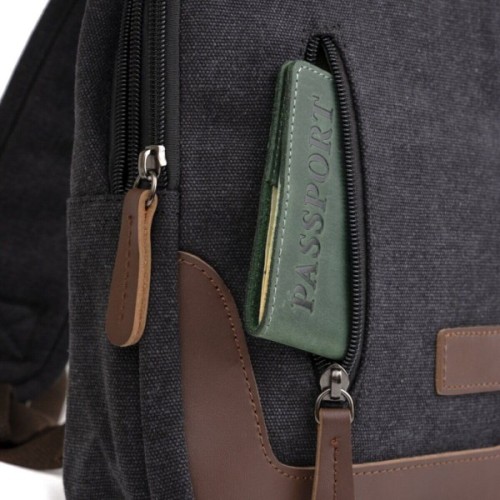 Сумка Vintage Через плече текстильна Чорна (20077)