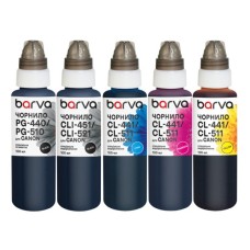 Чорнило Barva Canon PGI-425PGBK pigm + CLI-426BK/C/M/Y 5x100 мл special (CPGI425-100-MP)