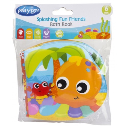 Іграшка для ванної Playgro Книжка-розбризкувач Веселі друзі (69720)
