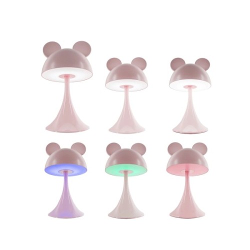 Нічник Kite Світильник LED з акумулятором Simple Mouse, рожевий (K25-317-2-2)