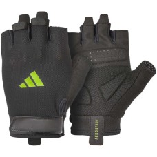 Рукавички для фітнесу Adidas Essential Training Gloves ADGB-15000GN чорний, зелений XS (885652027731)