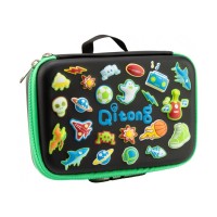 Пенал Cool For School на замку 1 відділення Чорний (QT-5687-Black)