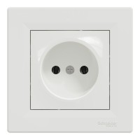 Розетка Schneider Electric ASFORA без заземлення біла (EPH3000121)
