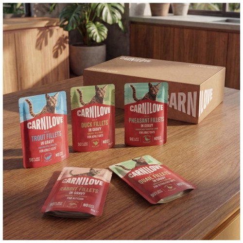 Вологий корм для кішок Carnilove Gravy Multipack в соусі в асортименті 12x85 г (8595602582747)