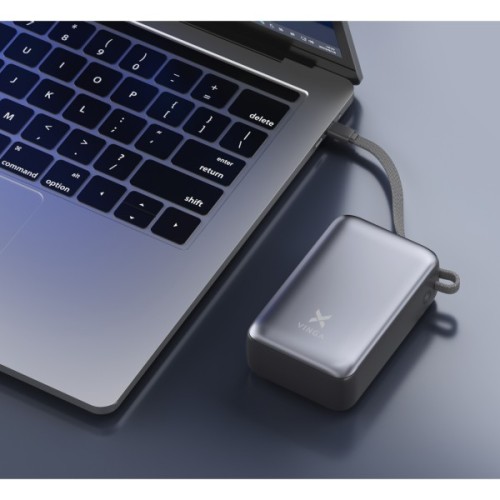 Батарея універсальна Vinga 30000 mAh 65W Display Cable (VPBB3065C)