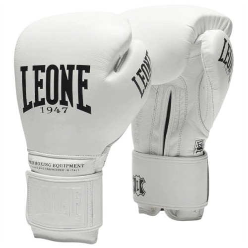 Боксерські рукавички Leone GN111 The Greatest White 16 унцій (бинти в комплекті) (GN111_White_16oz)