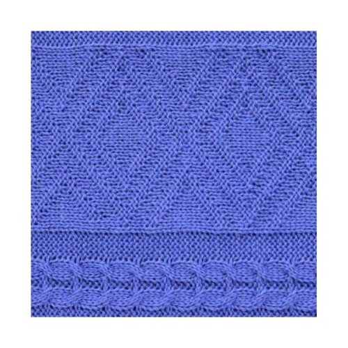 Наволочка Прованс декоративна в'язана Ажурна лаванда 45х45 (012505)