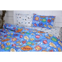 Постільна білизна MirSon Бязь Ranforce Elite 17-0511 Bombs 2 х 143х210 сімейний (2200004682785)