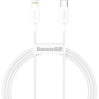 Дата кабель USB-C to Lightning 1.0m 20W Superior Series White Baseus (CATLYS-A02)