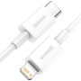 Дата кабель USB-C to Lightning 1.0m 20W Superior Series White Baseus (CATLYS-A02)