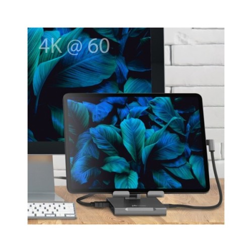 Порт-реплікатор J5create Dock-Station Ipad USB-C 8-in-1 (HDMI/PD/картридер/USB-A/USB-C/Audio) (JTS224-N)