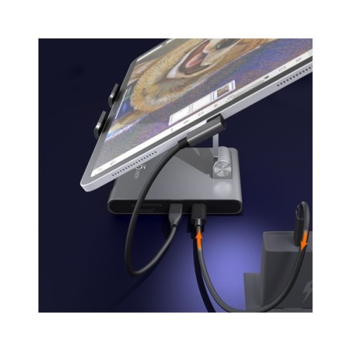 Порт-реплікатор J5create Dock-Station Ipad USB-C 8-in-1 (HDMI/PD/картридер/USB-A/USB-C/Audio) (JTS224-N)
