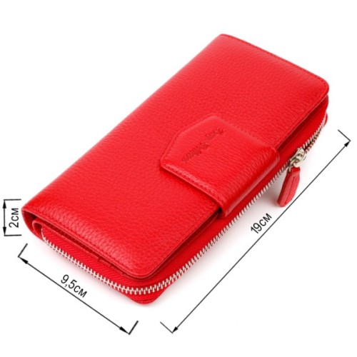 Гаманець Tony Bellucci З блоком для карт та документів з натуральної шкіри Червоний (21956)