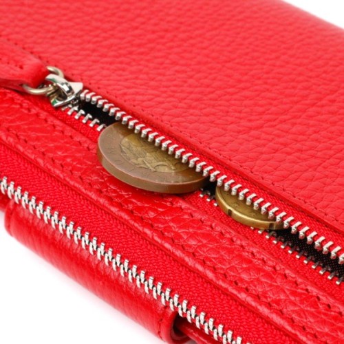 Гаманець Tony Bellucci З блоком для карт та документів з натуральної шкіри Червоний (21956)