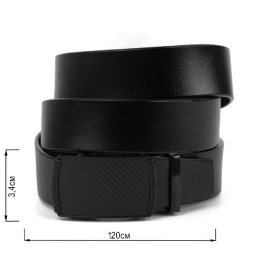 Ремінь Vintage З пряжкою дрібний ромб Чорний (20285)