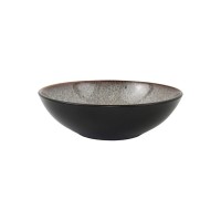 Тарілка Ardesto Bolzano, 630мл, 18см, кераміка, чорно-коричневий (AR2918BB)