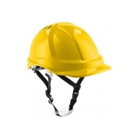 Каска захисна Hoegert PLONER HT5K194 пластик жовта, універсальний розмір (HT5K194)