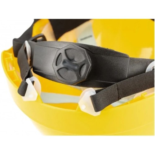 Каска захисна Hoegert PLONER HT5K194 пластик жовта, універсальний розмір (HT5K194)