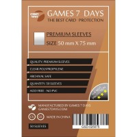 Протектор для карт Games 7 Days 50 х 75 мм, 50 шт (PREMIUM) (GSD-025075)