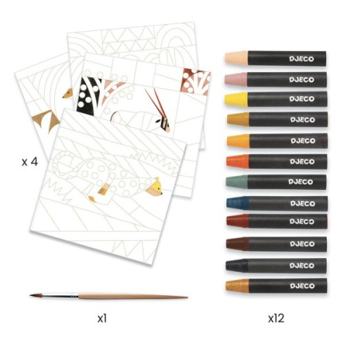 Набір для творчості Djeco Пустеля художній комплект для малювання (DJ09373)