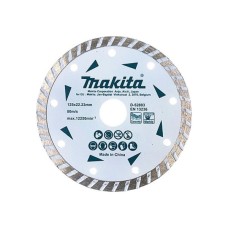 Круг відрізний Makita алмазний по бетону та мармуру турбо 125x22.23 мм (D-52803)