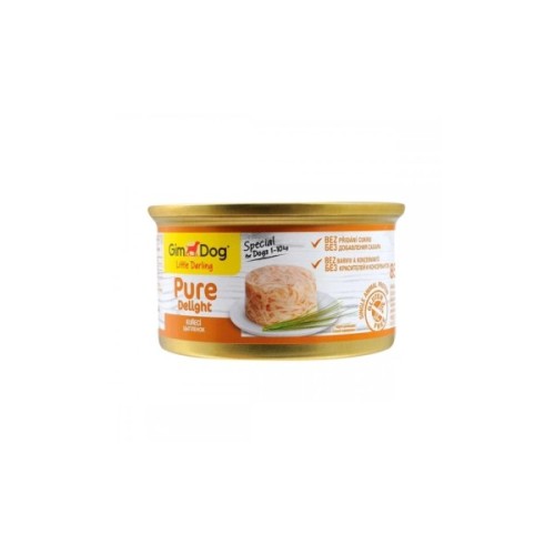 Консерви для собак GimDog Pure Delight для мініатюрних порід з куркою 85 г (4002064513140)