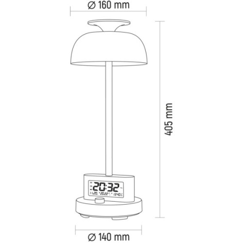 Настільна лампа Videx 8W 4000K+RGB White (VL-TF24W)