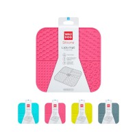 Універсальний посуд для тварин WAUDOG Silicone Килимок для злизування 19х19х1 см рожевий (23527)