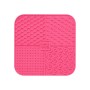 Універсальний посуд для тварин WAUDOG Silicone Килимок для злизування 19х19х1 см рожевий (23527)